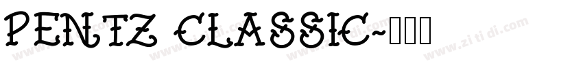 Pentz Classic字体转换